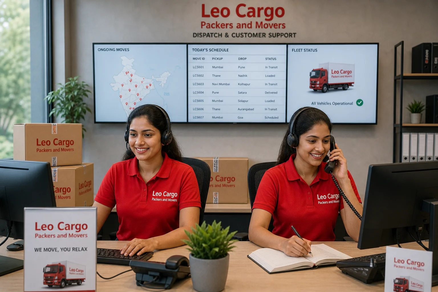 Leo Cargo Packers and Movers - Female Support Team Ready to Assist You